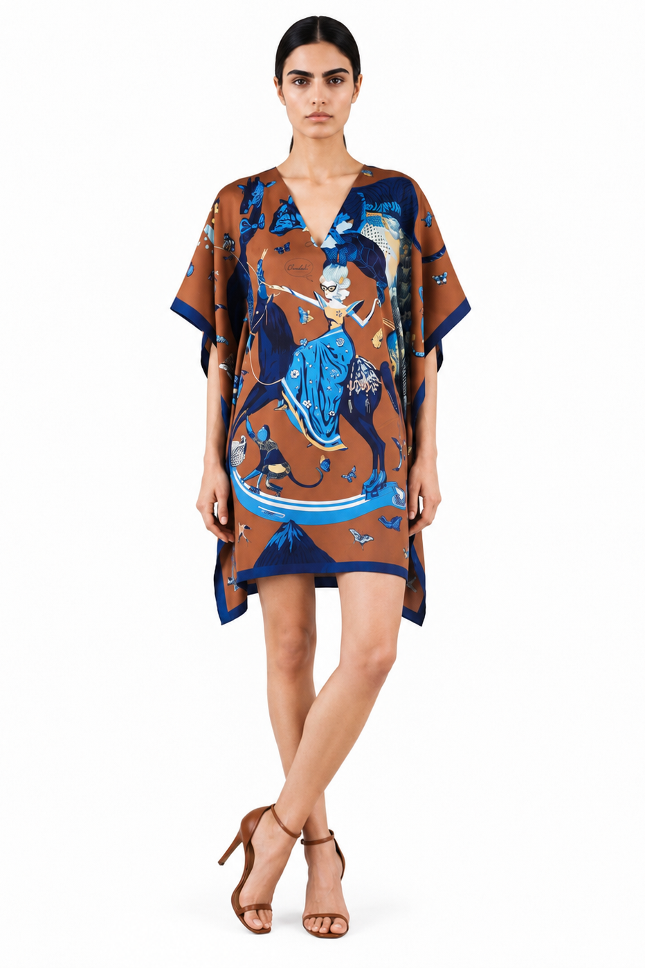 Sardegna Kaftan Short Dress