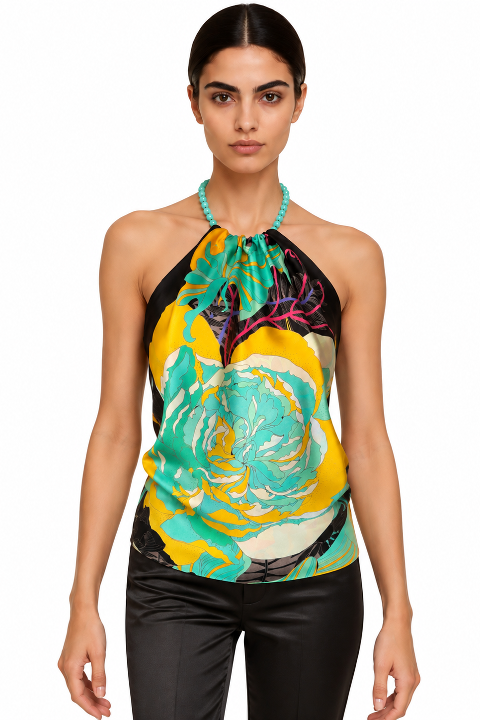 Bellagio Halter Top-Black