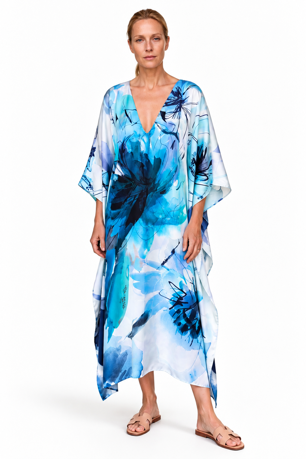 Moreea Blue Kaftan Dress