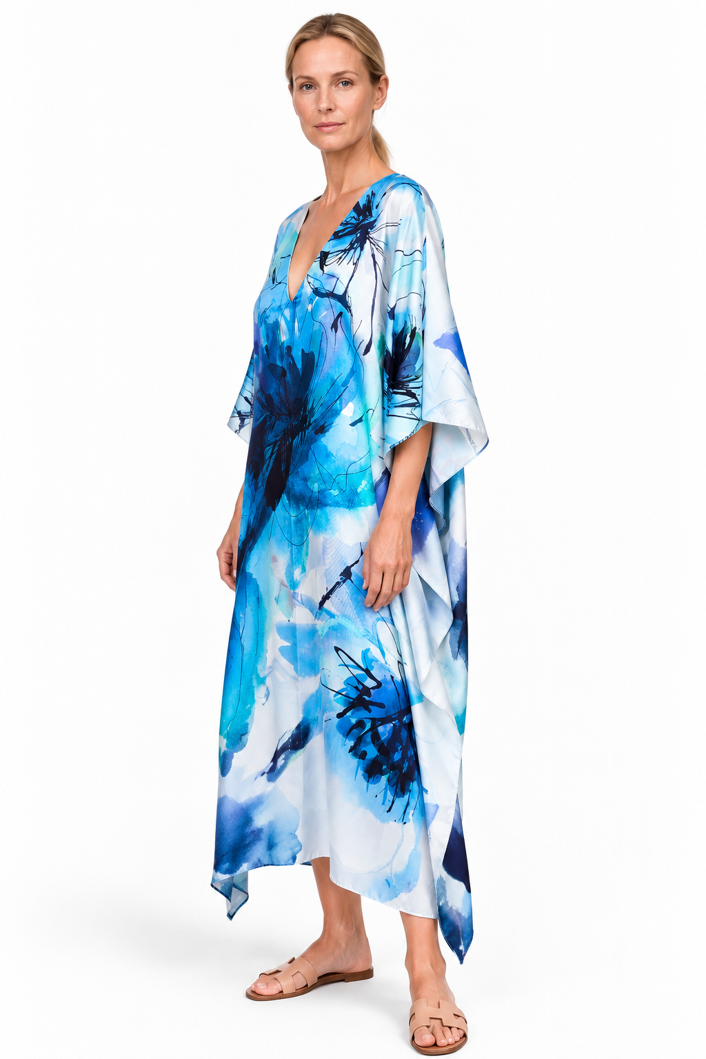 Moreea Blue Kaftan Dress